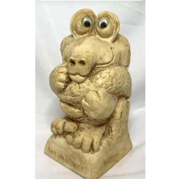 Wise Guys American Greetings "Aint Life A Crock!" Ceramic Alligator Figurine - Picture 1 of 6